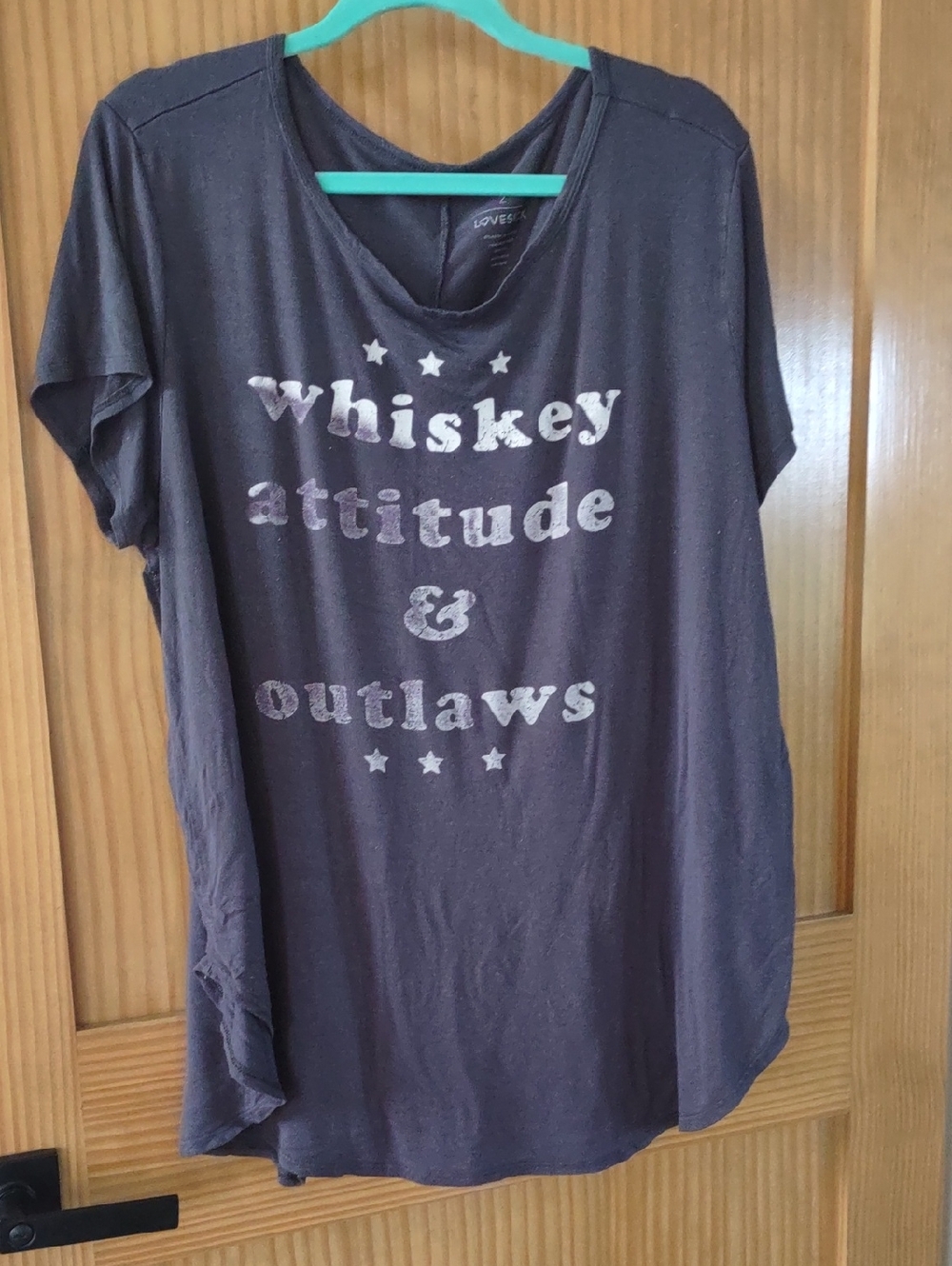 2X Lovesick Gray Graphic Crewneck Tee